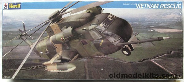 Revell 1/48 Sikorksy HH-53C Vietnam Rescue with Jeep and 105mm Gun, 4542 plastic model kit